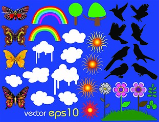 Image showing Vector summer set