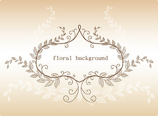 Image showing Vector floral frame