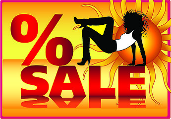 Image showing Vector sale poster