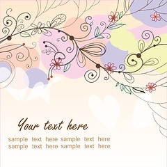 Image showing floral background