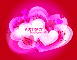 Image showing Abstract hearts. Vector illustration