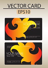 Image showing Vector abstract business card