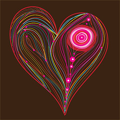 Image showing Vector abstract heart