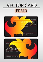 Image showing Vector abstract business card