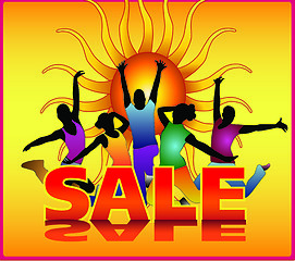 Image showing Vector summer sale poster