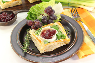 Image showing Goat cheese tartlets