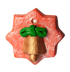 Image showing Figurine from the dough for à Christmas tree, isolated