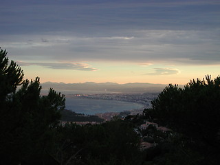 Image showing Sunset in Nice