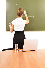 Image showing young female teacher    