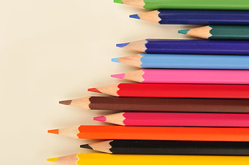 Image showing Color pencils       