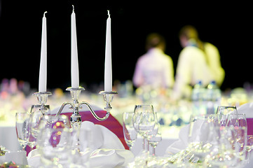 Image showing catering service table decoration