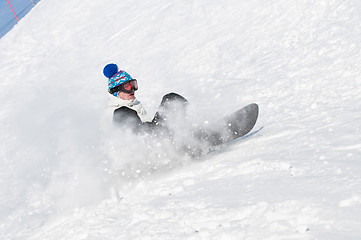 Image showing extreme sport snowboard