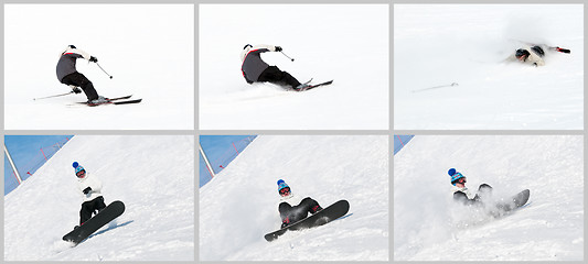 Image showing traumatic winter sports