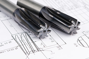 Image showing finished metal reamer tools