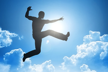 Image showing jumping man