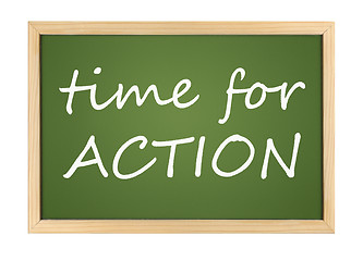 Image showing time for action