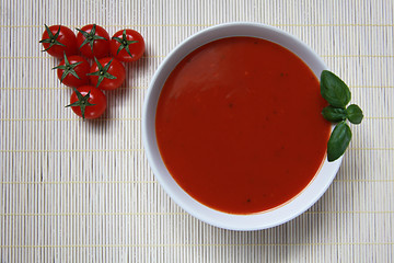 Image showing Fresh tomato soup