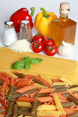 Image showing Ingredients for a pasta meal