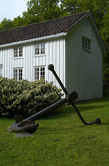 Image showing Detail of old, wooden house