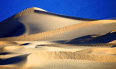 Image showing Sand Dune Landscape in Death Valley CA