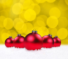 Image showing Christmas Holiday Bauble Bulbs 