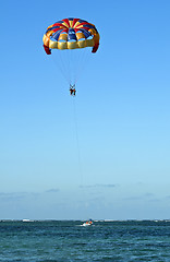 Image showing Parasailing.