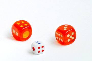 Image showing Three dices