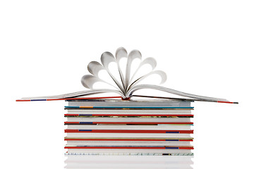 Image showing book pages folded into a flower shape