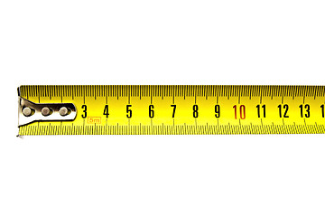 Image showing Yellow tape measure 