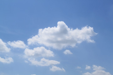 Image showing Fluffy clouds