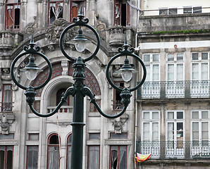 Image showing Portugal. Porto city. Ancient lantern