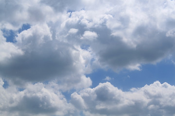 Image showing Fluffy clouds