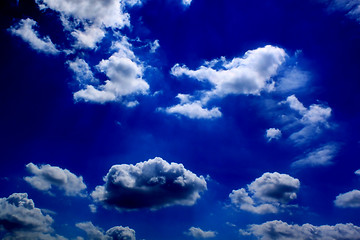 Image showing Fluffy clouds