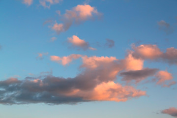 Image showing Clouds at sunset