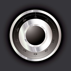 Image showing Safe dial dark
