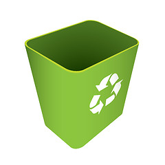 Image showing Recycle waste can