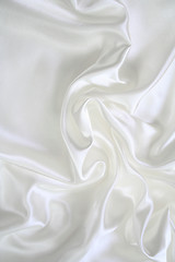 Image showing Smooth elegant white silk 