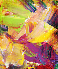 Image showing paint textures - impasto