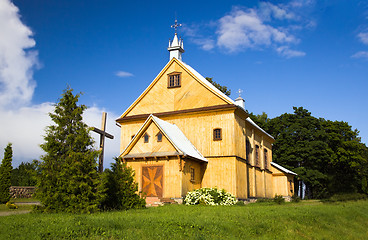 Image showing Wooden church