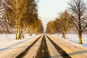 Image showing Winter road