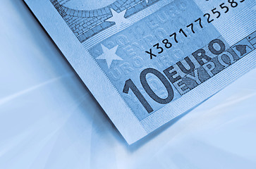 Image showing abstract euro money background