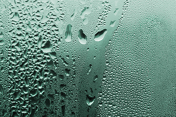 Image showing green water drop texture