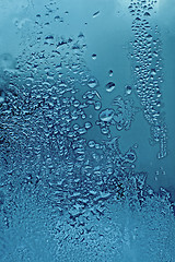 Image showing water drops and frost texture