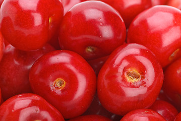 Image showing Red cherries without stalks