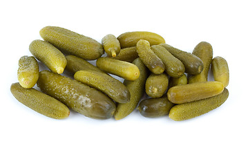 Image showing Some marinated cucumbers