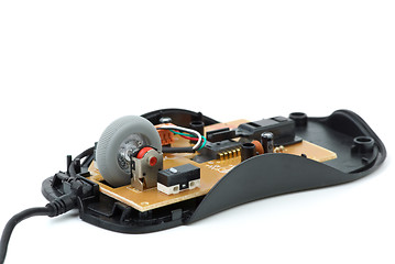 Image showing Disassembled  optical mouse