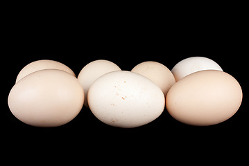 Image showing Few chicken eggs