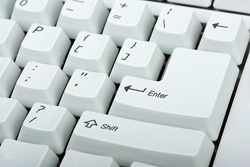 Image showing Computer keyboard close-up
