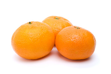 Image showing Three tangerines