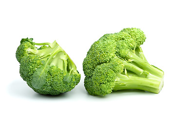 Image showing Two broccoli pieces